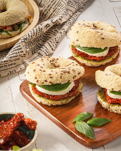 Caprese bagel