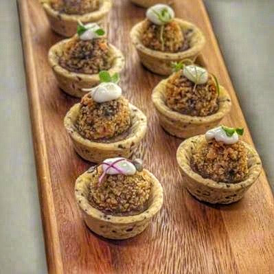 Mushroom truffle Tartlet