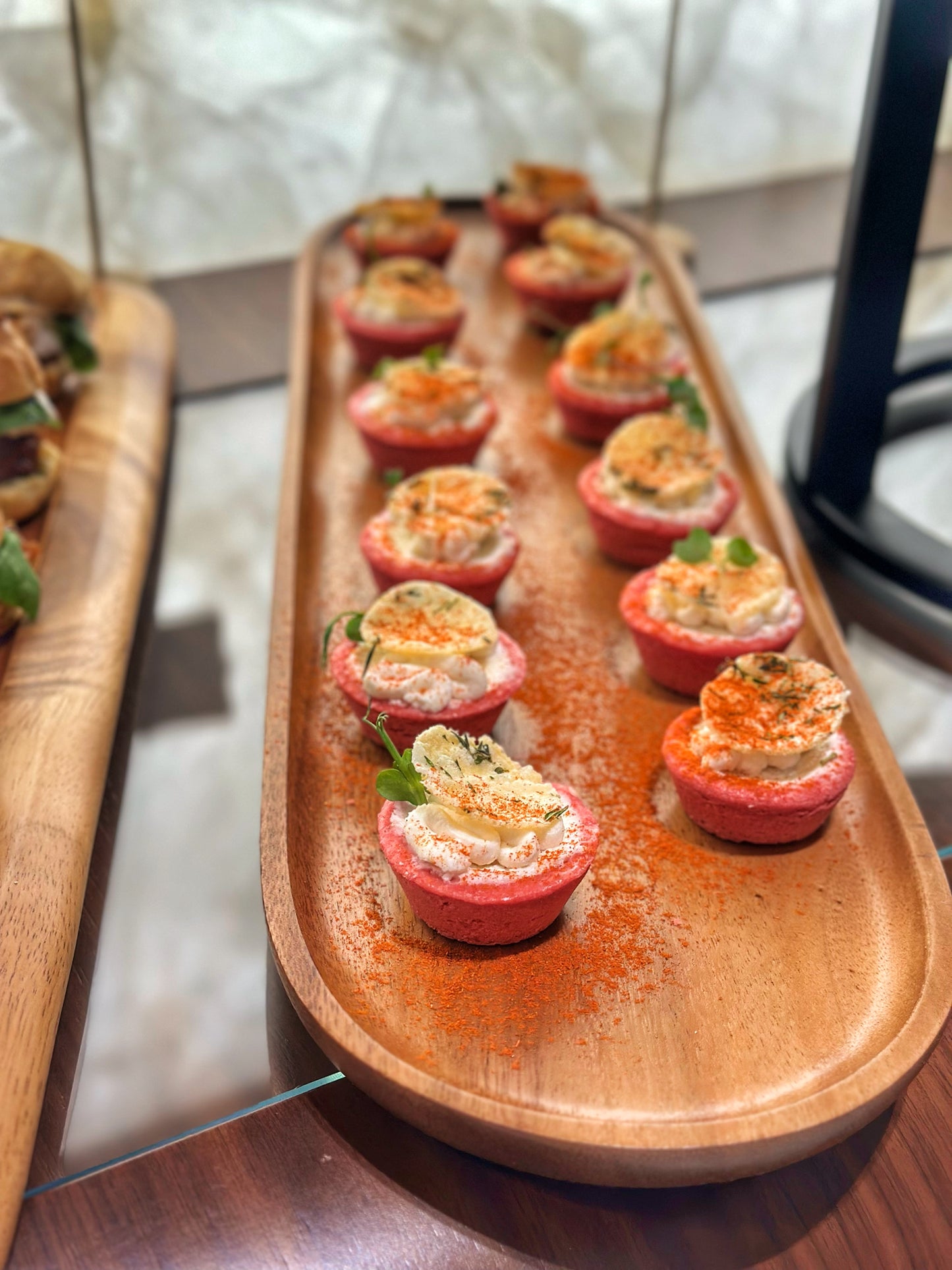 Beetroot Tartlets with Ricotta and Truffle Honey