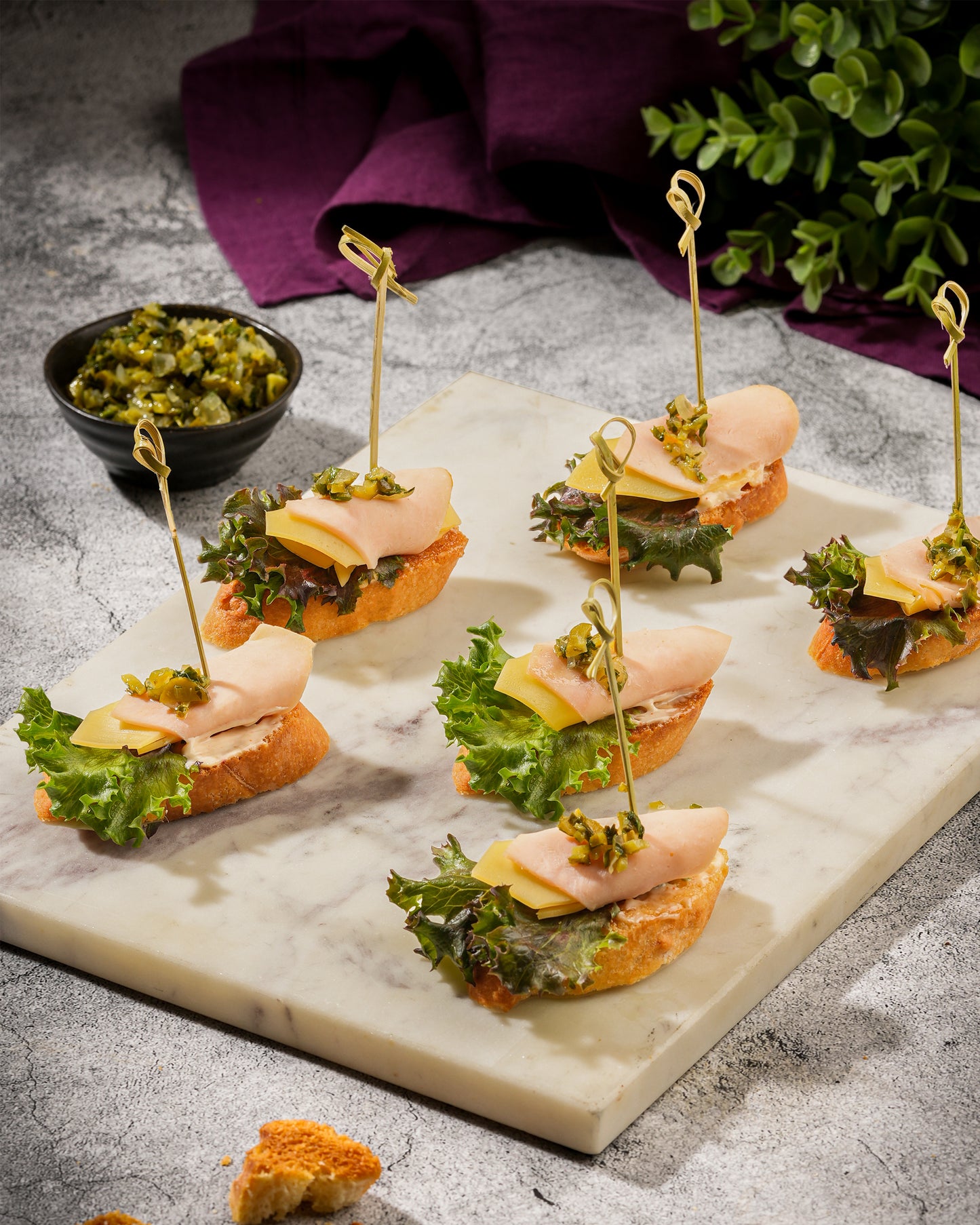 Smoky Turkey Crostini